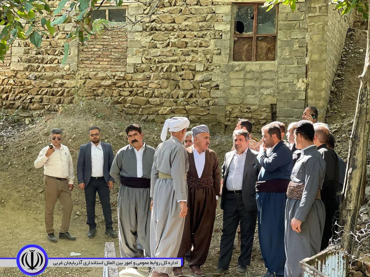 بازدید فرماندار شهرستان میرآباد از روستای زله