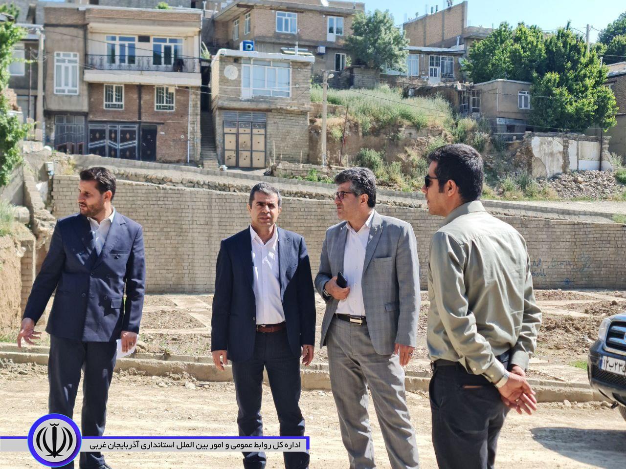 بازدید از خیابان های کشاورز غربی و معلم شرقی شهر میرآباد با هدف شبکه گذاری گاز