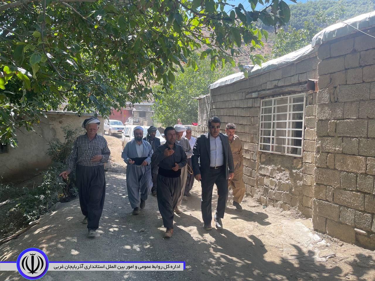 بازدید میدانی و دیدار فرماندار میرآباد از روستای نیوچوان