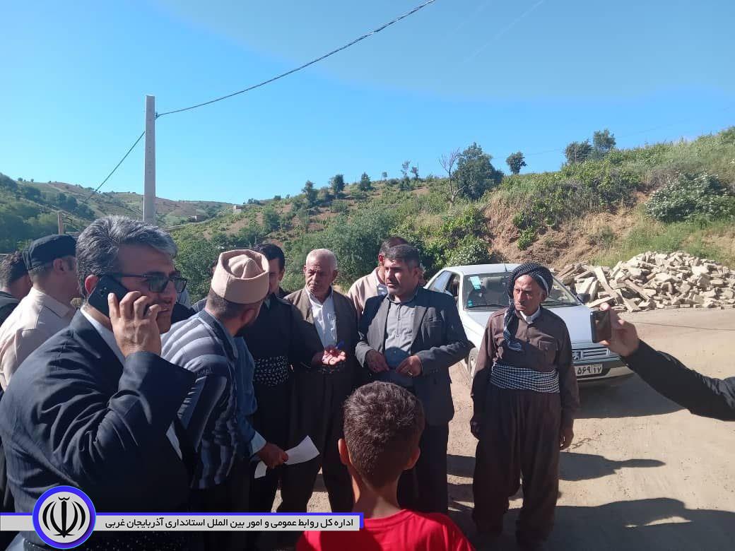 دیدار چهره به چهره و بازدید میدانی فرماندار میرآباد از روستای "زیوه ملکاری"