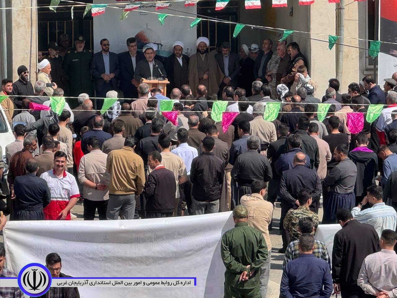 حضور پرشور مردم و مسئولین روزهدار شهرستان میرآباد در راهپیمایی روز قدس