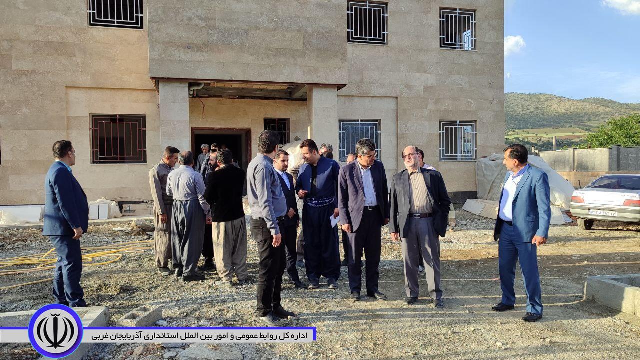 بازدید از روند احداث مرکز جامع سلامت روستای واوان مرکز بخش زاب شهرستان میرآباد