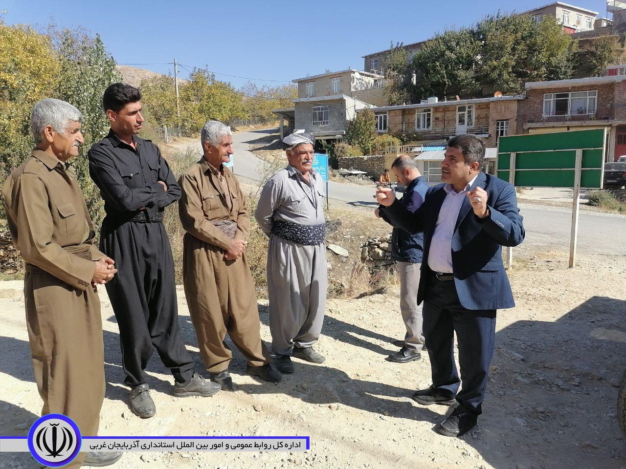 دیدار بی واسطه و صمیمانه فرماندار میرآباد با جمعی از مردم روستای "بوبانه" و روستای "کودله"