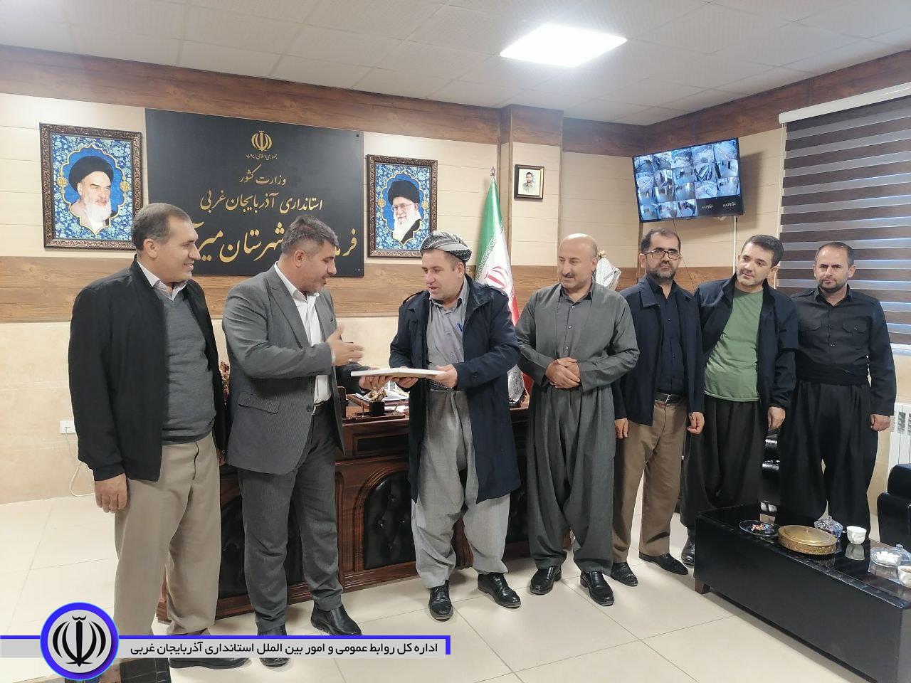 تقدیر رئیس هیئت نظارت بر انتخابات استان آذربایجان غربی از فرماندار میرآباد