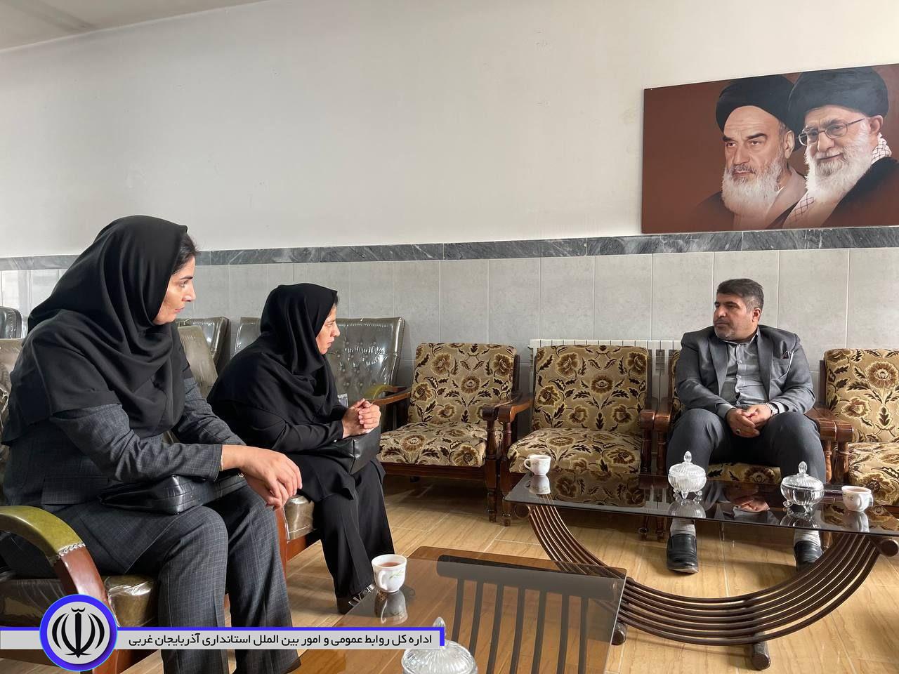 دیدار رئیس بهزیستی شهرستان سردشت با فرماندار شهرستان میرآباد