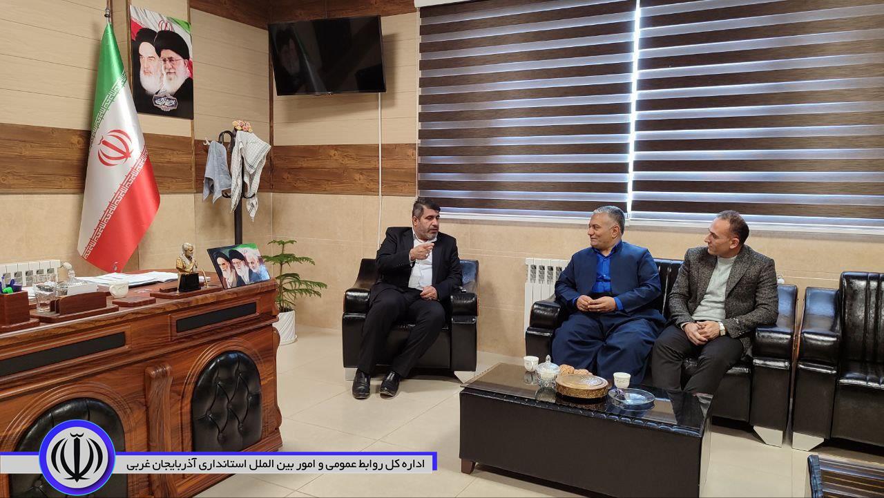 دیدار رئیس کمیته امداد امام خمینی (ره) شهرستان های سردشت و میرآباد با فرماندار میرآباد