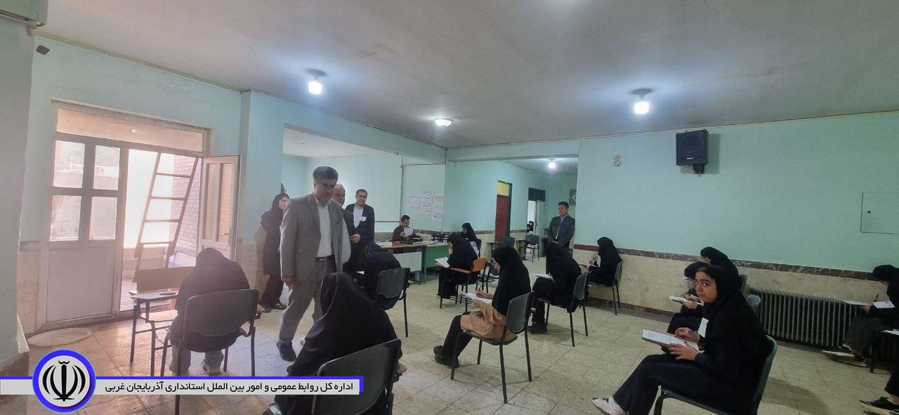 بازدید فرماندار میرآباد از محل برگزاری امتحانات نهایی شهرستان