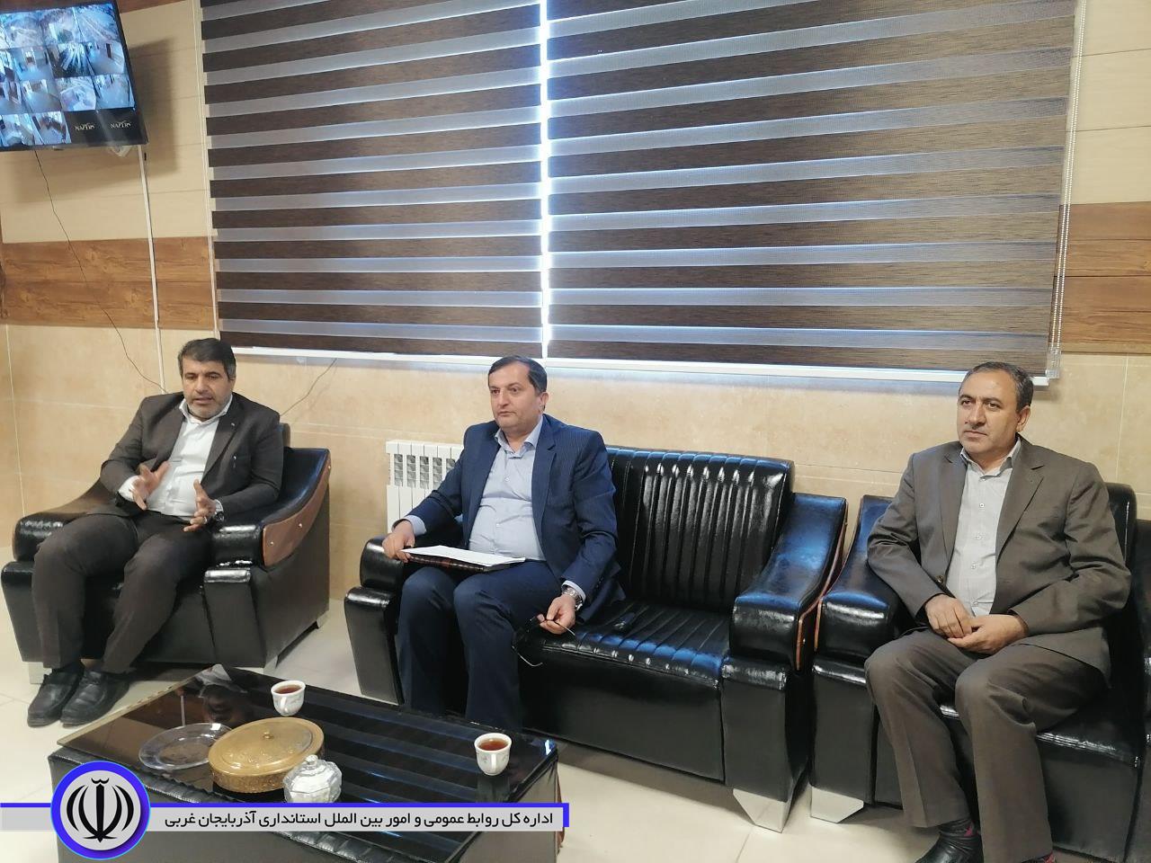 دیدار معاون غله و خدمات بازرگانی استان آذربایجان غربی با فرماندار میرآباد