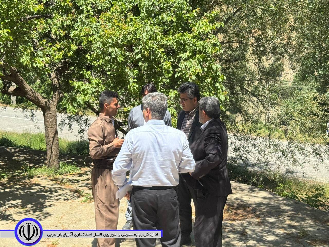بازدید فرماندار میرآباد و برسی وضعیت آب شرب روستای "گرژال علیا" از توابع بخش زاب شهرستان میرآباد