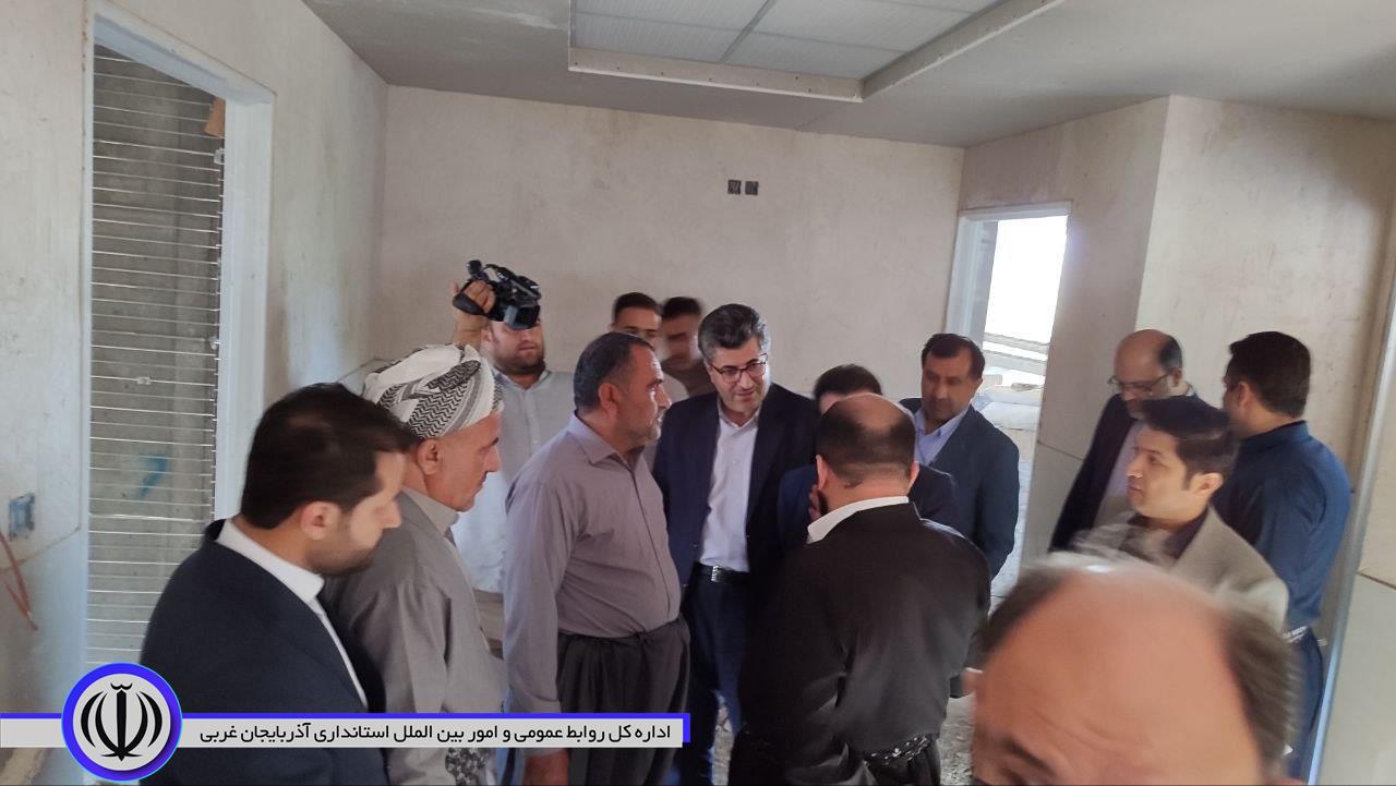 بازدید از روند احداث مرکز جامع سلامت روستای واوان مرکز بخش زاب شهرستان میرآباد