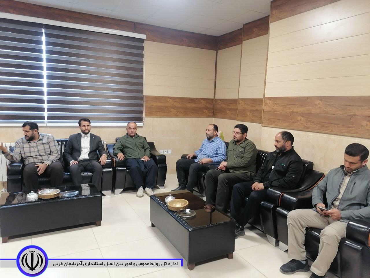دیدار صمیمانه جانشین فرمانده لشکر 25 کربلای سپاه مازندران با فرماندار میرآباد