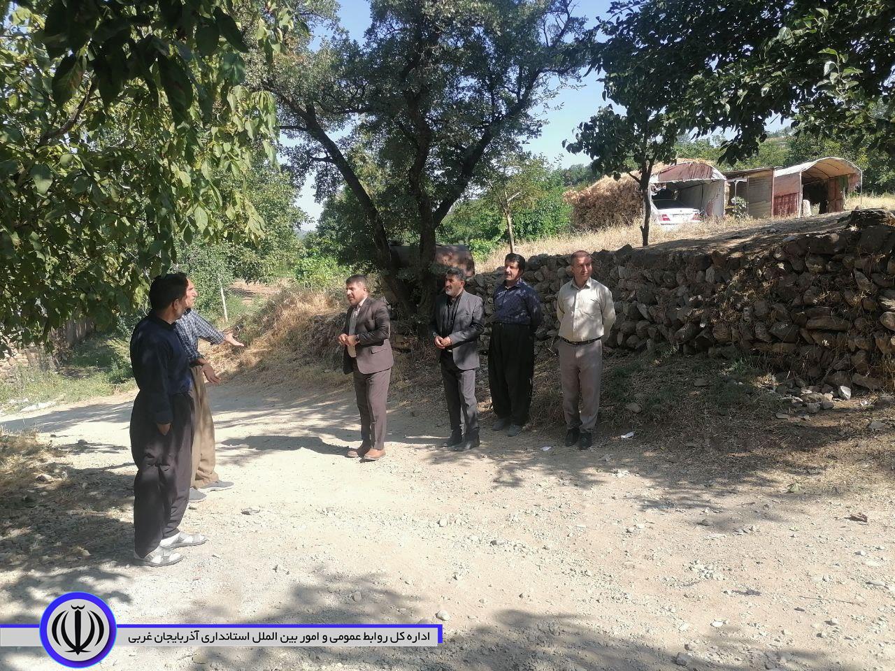 بازدید فرماندار میرآباد از روستای فاقد دهیاری نیسک آباد از توابع بخش زاب