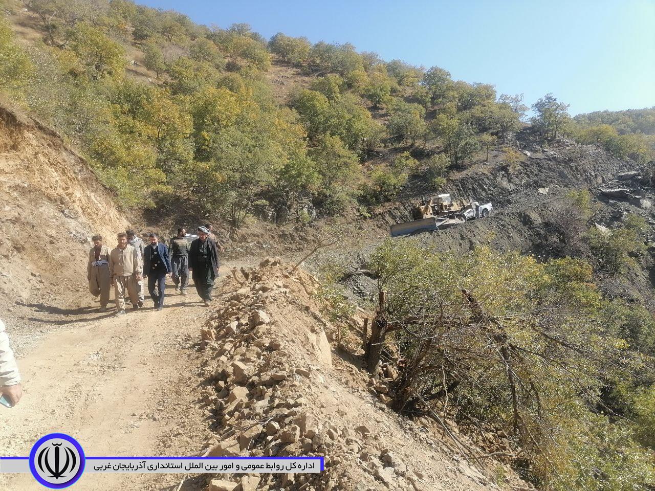 تداوم عملیات احداث واریانت و مسیر ارتباطی جدید روستای "دولتو نعلین"