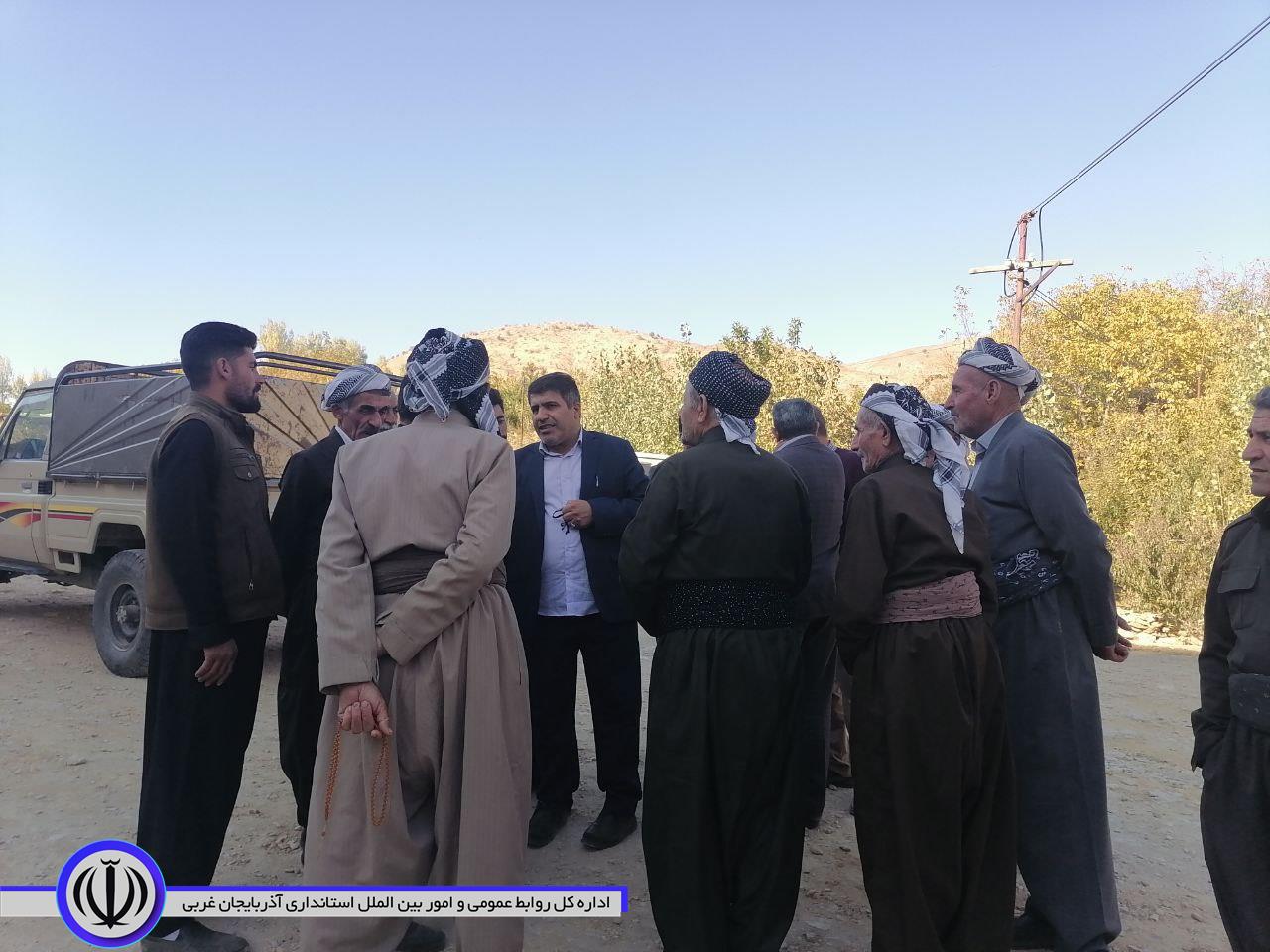 دیدار بی واسطه و صمیمانه فرماندار میرآباد با جمعی از مردم روستای "بوبانه" و روستای "کودله"