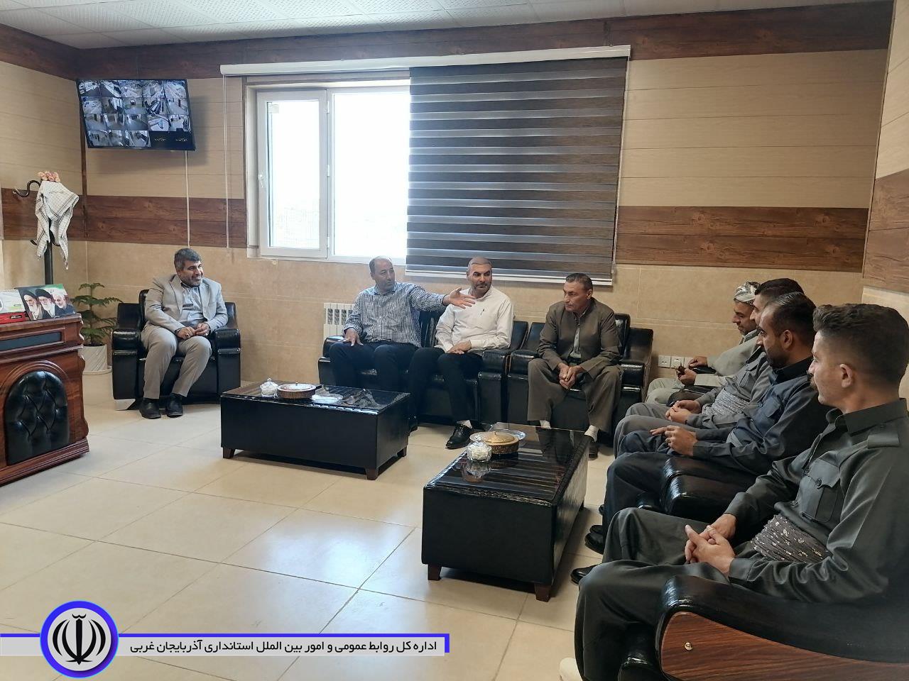دیدار نماینده قرارگاه تفحص شهدا در شمال غرب کشور با فرماندار شهرستان میرآباد