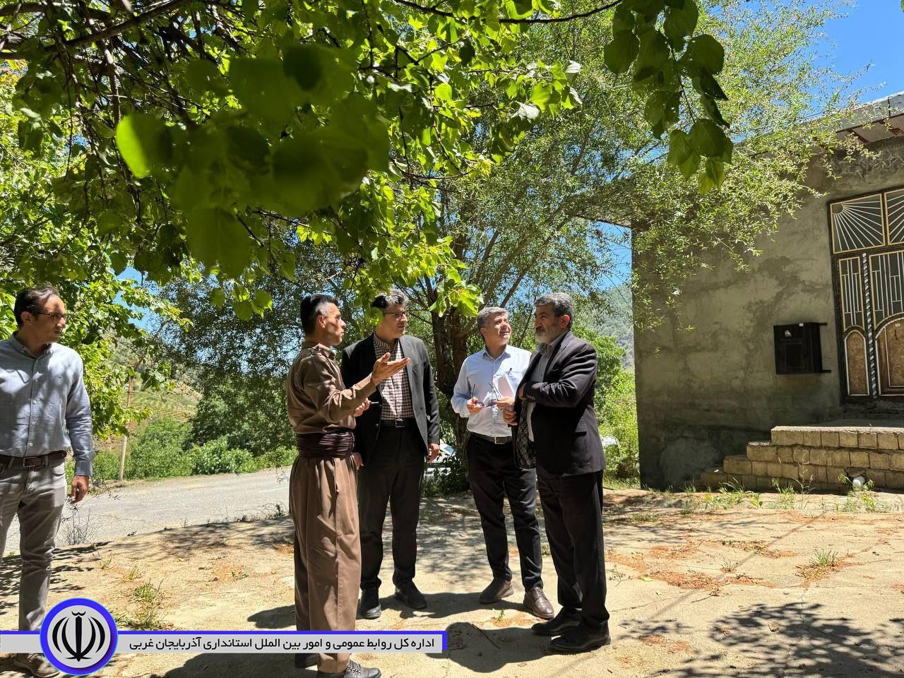 بازدید فرماندار میرآباد و برسی وضعیت آب شرب روستای "گرژال علیا" از توابع بخش زاب شهرستان میرآباد