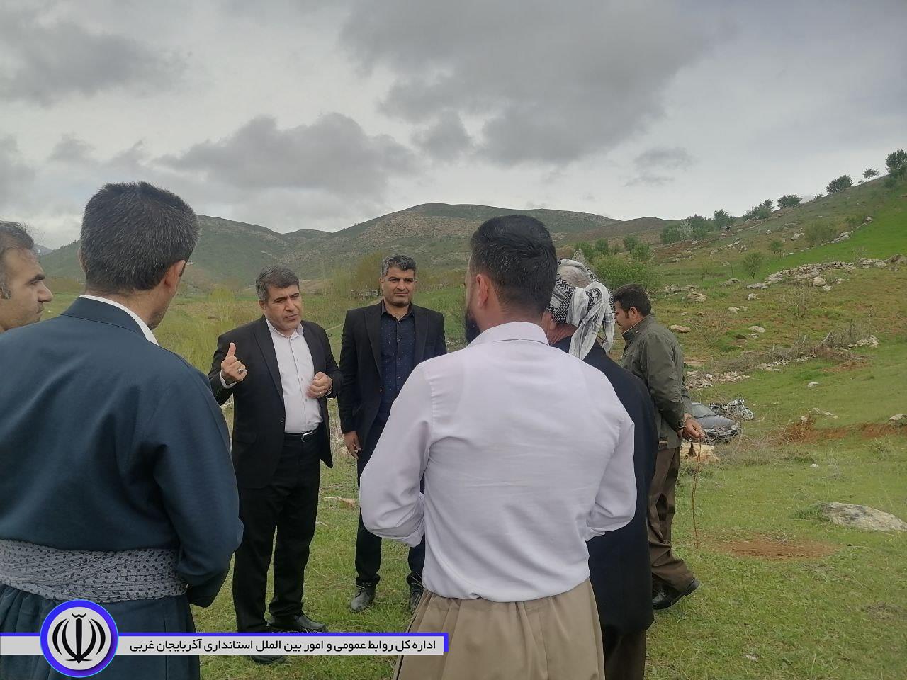 حضور میدانی و بازدید فرماندار میرآباد از روستای مرزی ساوان جدید