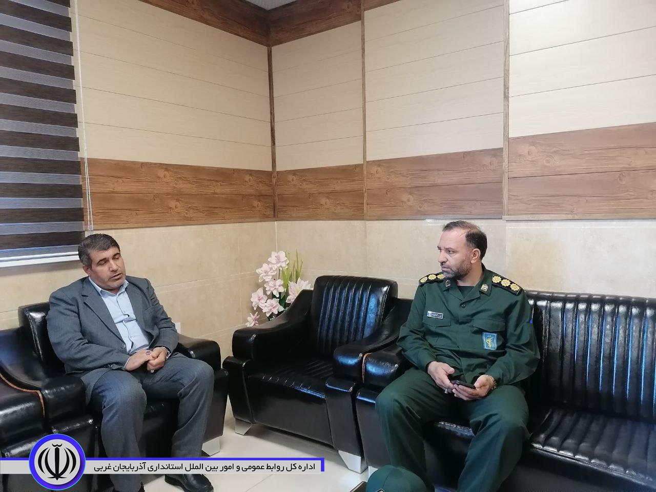 دیدار امام جمعه شهرستان، فرمانده سپاه سردشت و هیئت همراه با فرماندار میرآباد