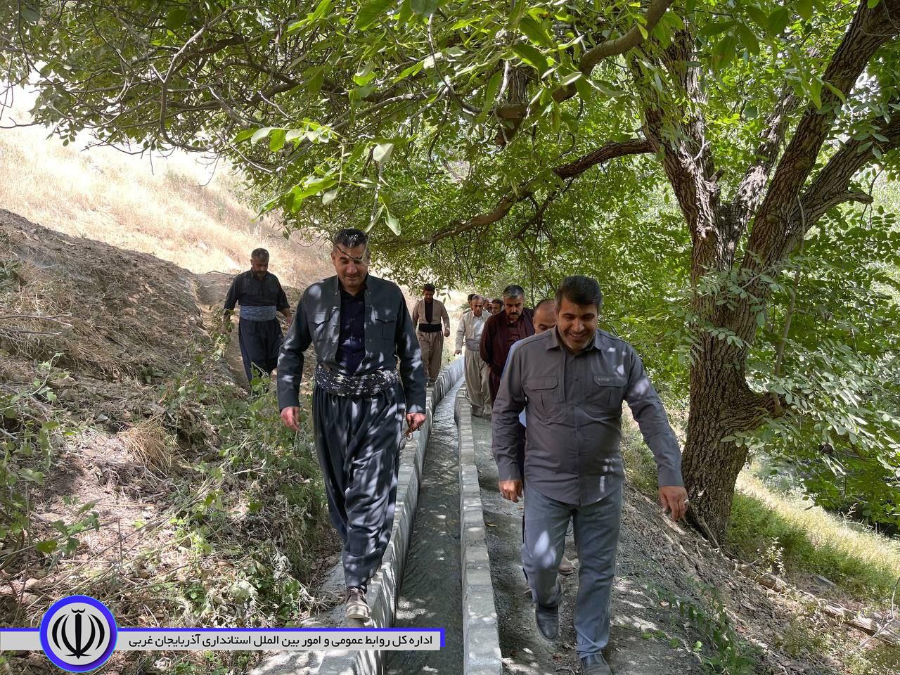 بهره برداری از طرح انتقال آب کشاورزی به مزارع روستای کانی زرد
