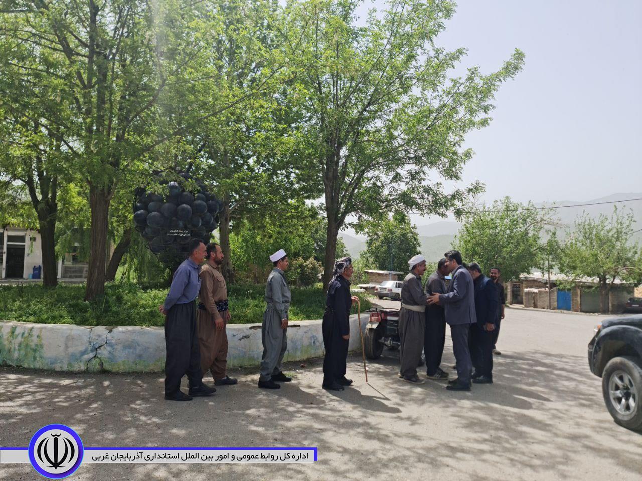 بازدید فرماندار میرآباد از روستای "گومان" و روستای "نیسک آباد"