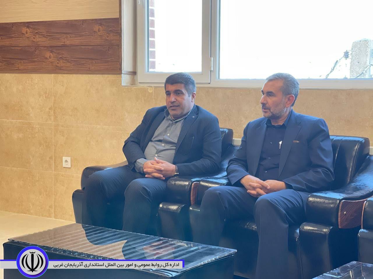 دیدار مدیر کل فرهنگ و ارشاد اسلامی آذربایجان غربی با فرماندار میرآباد