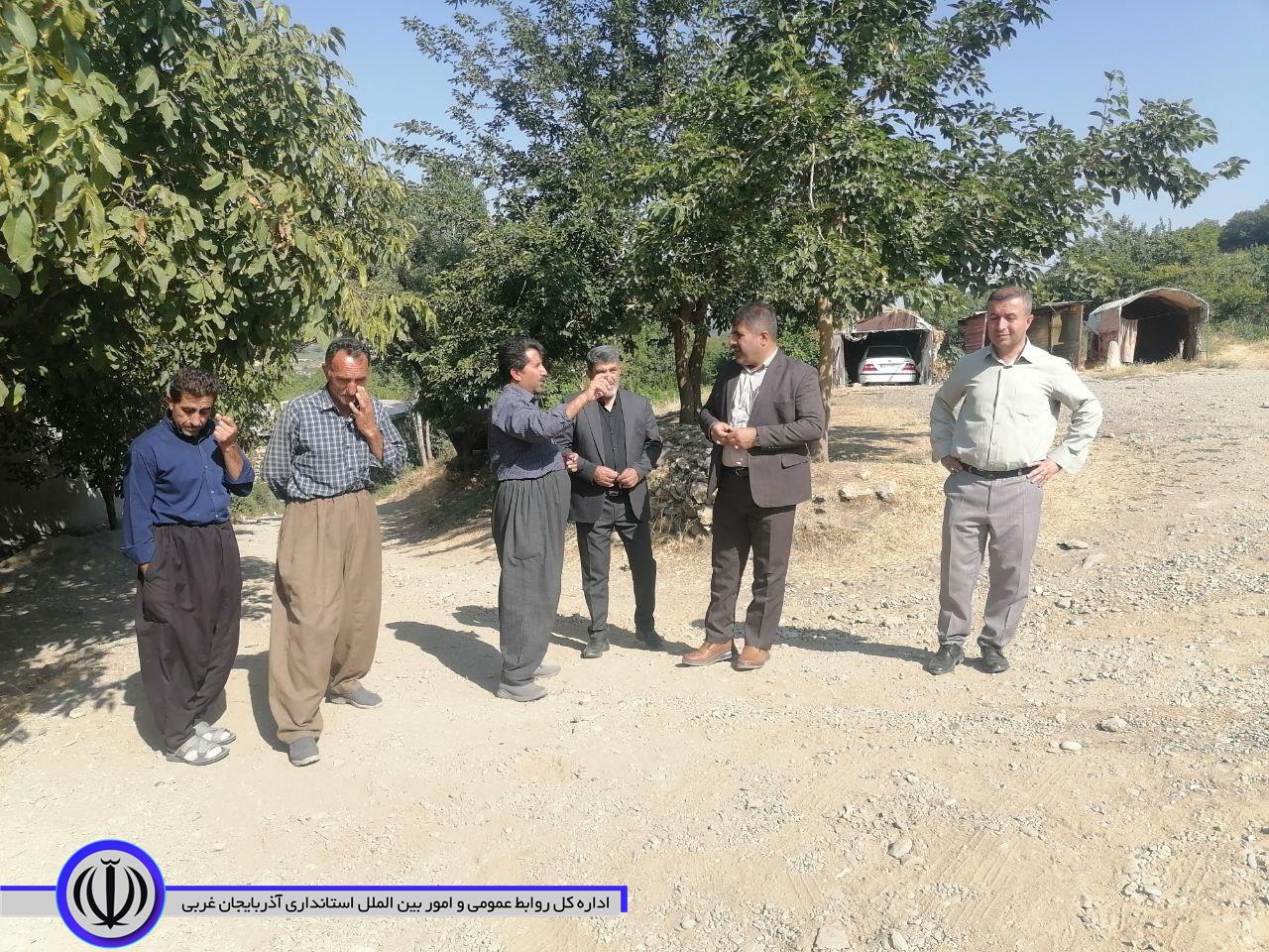 بازدید فرماندار میرآباد از روستای فاقد دهیاری نیسک آباد از توابع بخش زاب