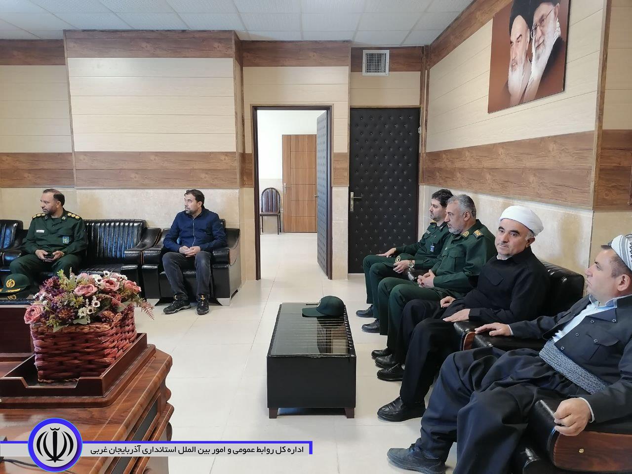 دیدار امام جمعه شهرستان، فرمانده سپاه سردشت و هیئت همراه با فرماندار میرآباد