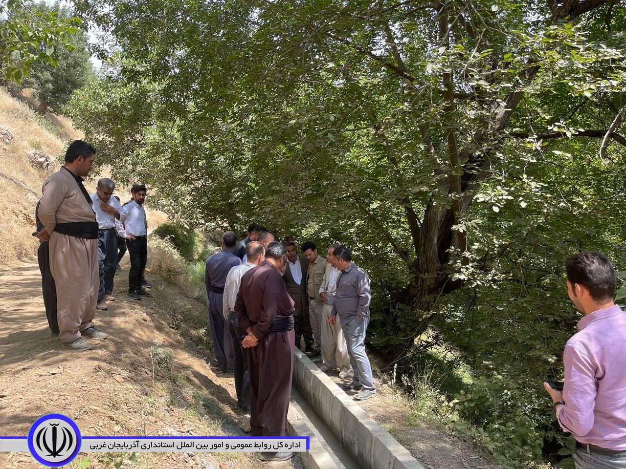بهره برداری از طرح انتقال آب کشاورزی به مزارع روستای کانی زرد