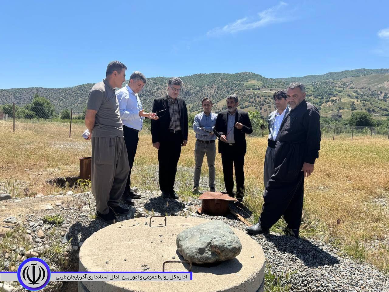 بررسی و بازدید فرماندار شهرستان میرآباد از وضعیت آب شرب روستای واوان