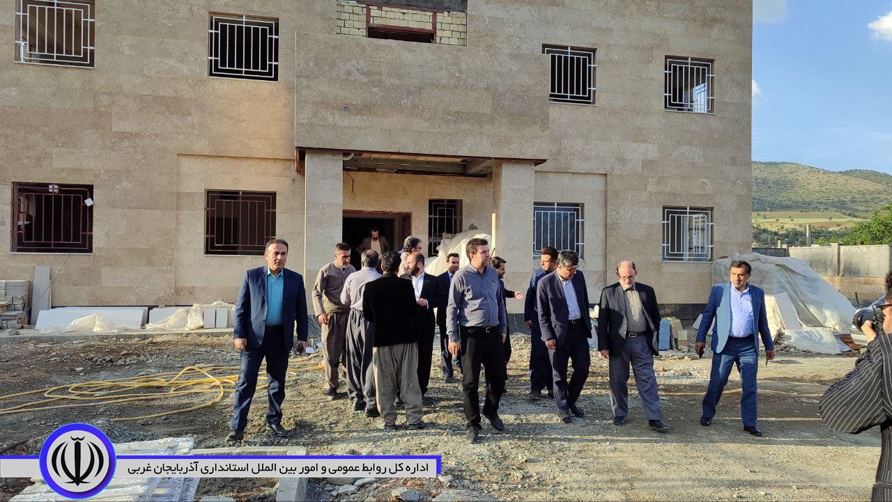 بازدید از روند احداث مرکز جامع سلامت روستای واوان مرکز بخش زاب شهرستان میرآباد