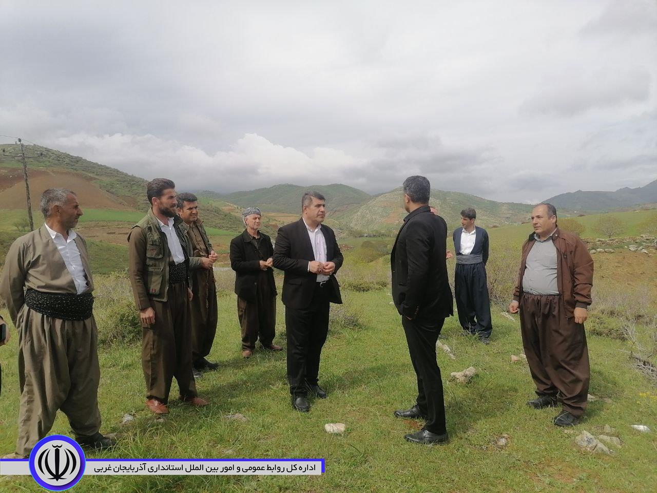 حضور میدانی و بازدید فرماندار میرآباد از روستای مرزی ساوان جدید