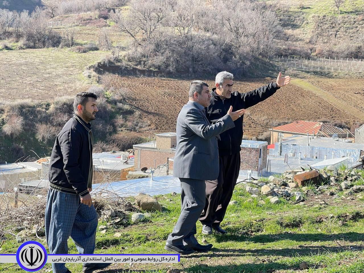 بازدید میدانی فرماندار میرآباد از روستای واوان مرکز بخش زاب شهرستان