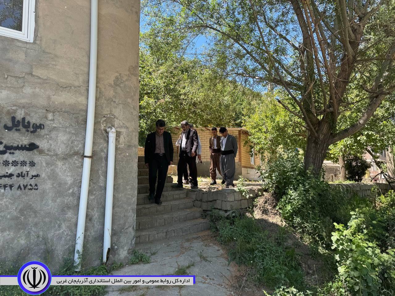 بازدید فرماندار میرآباد و برسی وضعیت آب شرب روستای "گرژال علیا" از توابع بخش زاب شهرستان میرآباد